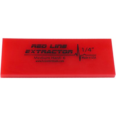 FUSION - 5" REDLINE 1 / 4" THICK "NO BEVEL" SQUEEGEE