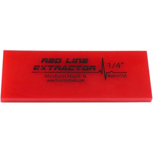 FUSION - 5" REDLINE 1 / 4" THICK "NO BEVEL" SQUEEGEE