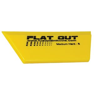 FUSION - 5" YELLOW CROPPED FLAT OUT SQUEEGEE BLADE