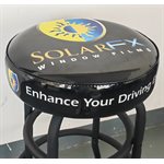SOLARFX BLACK BAR STOOL WITH SWIVEL SEAT
