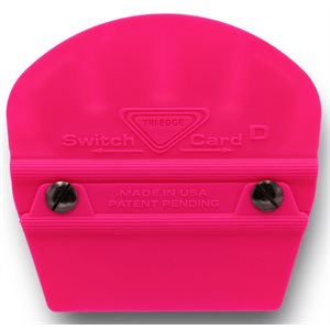 TRI-EDGE SWITCH-CARD 3 / D FLUORESCENT PINK WITH BUFFER