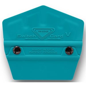 TRI-EDGE SWITCH-CARD 3 / V TEAL WITH BUFFER